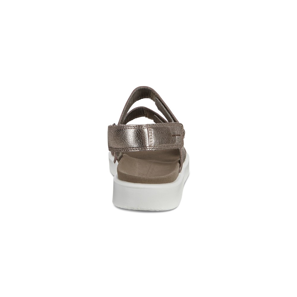 Sandalias Mujer - ECCO Flowt Flat - Plateados - XFE762108